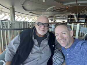Shawn Power with Manfredi Lefebvre d'Ovidio who owns 85% of the A&K Travel Group & 33% of Silversea