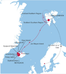 Silver Endeavour Cruise to the Arctic from Longyearbyen to Reykjavik