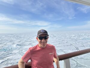 Shawn Power at the Icefields in Svalbard
