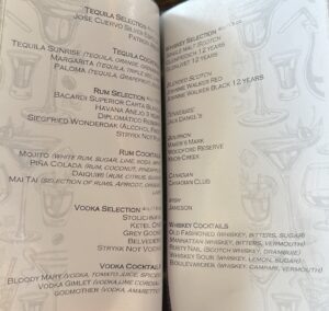 All-Inclusive drinks about a Tauck River Cruise