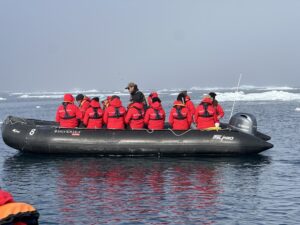 Zodiac while on an Arctic or Antarctica Cruise with Silversea Expeditions onboard Silver Endeavour