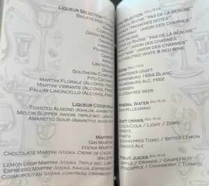 All-Inclusive drinks about a Tauck River Cruise