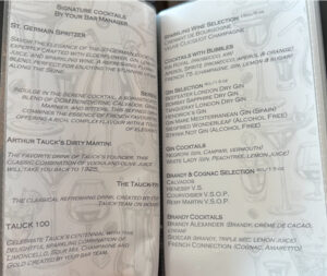 All-Inclusive drinks about a Tauck River Cruise