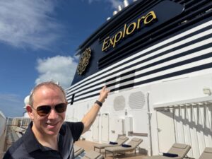 Your Trusted Cruise, Tauck Tour & Africa Safari Expert Shawn Power on an Explora Journeys Cruise