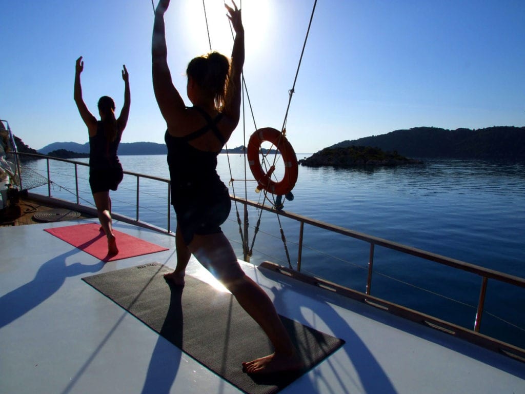 Yoga on a River Cruise
