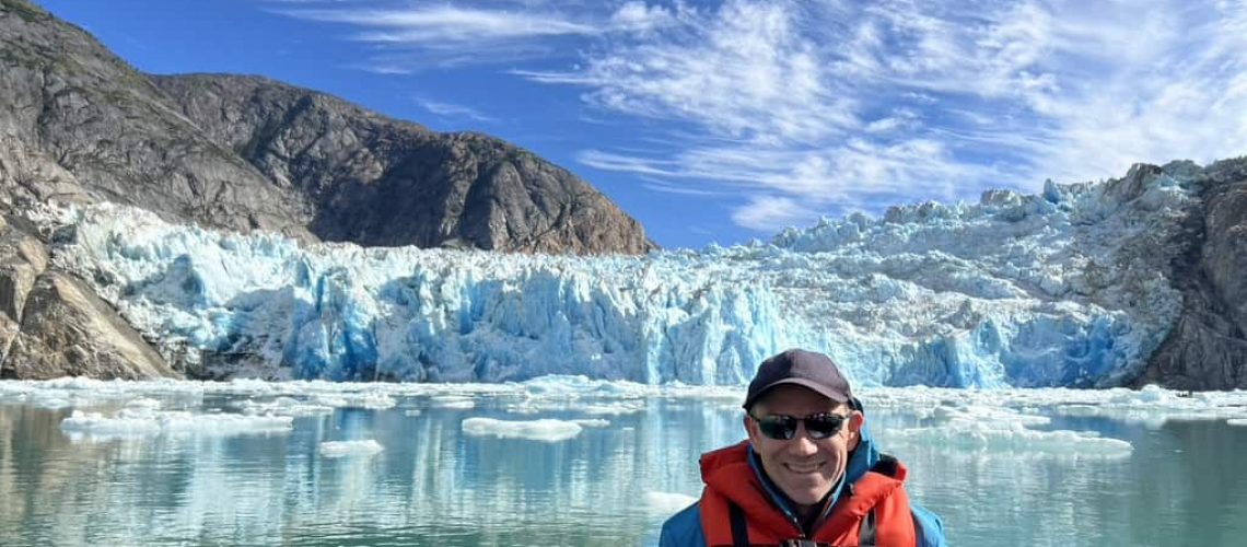 Shawn Power at Sawyer Glacier with Ventures by Seabourn