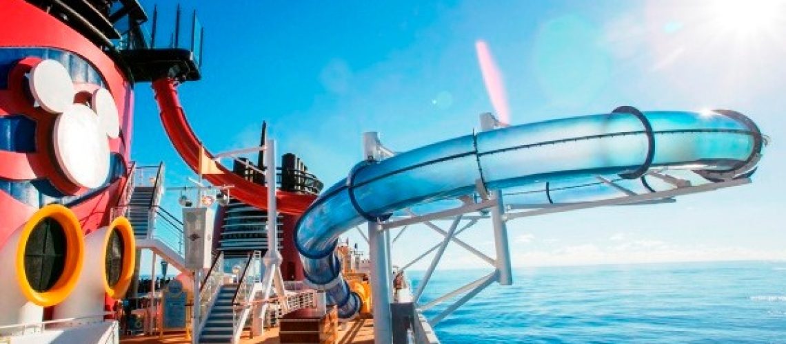 Aqua dunk slide on Disney magic