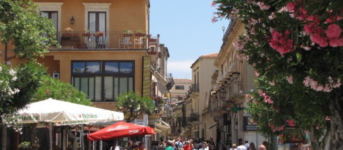 The Beautiful town of Taormina in Sicily, Italy