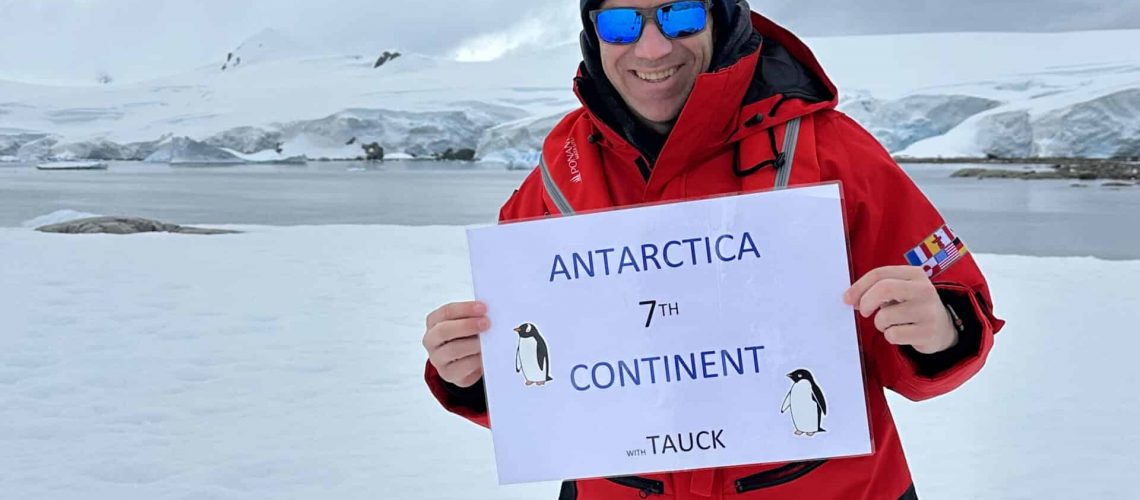 Shawn Power in Antarctica with Tauck Ponant