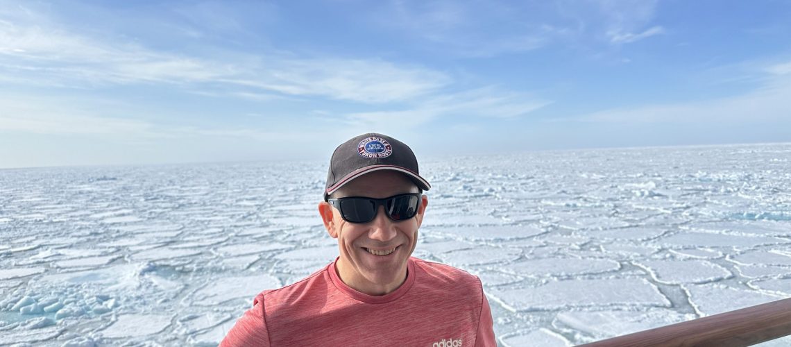 Shawn Power at the Icefields in Svalbard