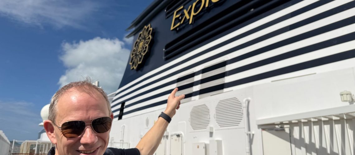 Your Trusted Cruise, Tauck Tour & Africa Safari Expert Shawn Power on an Explora Journeys Cruise